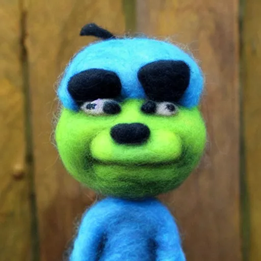 Image similar to shrek needle felted + needle felting art