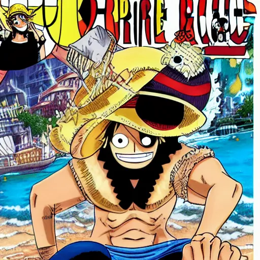 Image similar to one piece comic stripe