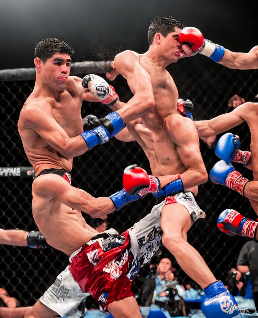 Image similar to chito vera knocks out dominick cruz via headkick, by annie leibovitz and steve mccurry, natural light, detailed face, canon eos c 3 0 0, ƒ 1. 8, 3 5 mm, 8 k, medium - format print