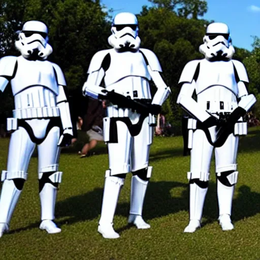 Image similar to stormtroopers at acl festival in high quality