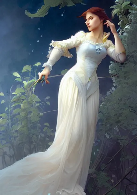 Prompt: cinderella, intricate, elegant, highly detailed, digital painting, artstation, concept art, smooth, sharp focus, illustration, art by artgerm and greg rutkowski and alphonse mucha and william - adolphe bouguereau