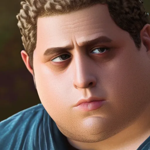 Image similar to hyperrealistic dslr film still of hillside bluff bears striking resemblance to jonah hill, stunning 8 k octane comprehensive 3 d render, inspired by istvan sandorfi & greg rutkowski & unreal engine, perfect symmetry, dim volumetric cinematic lighting, extremely hyper - detailed, incredibly real lifelike attributes & flesh texture, intricate, masterpiece, artstation, stunning