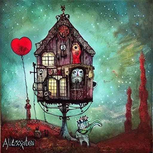 Image similar to a painting by alexander jansson