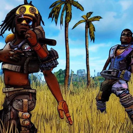 Image similar to Chief Keef in borderlands 2 very detailed 4K quality super realistic