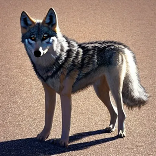 Image similar to Furless wolf