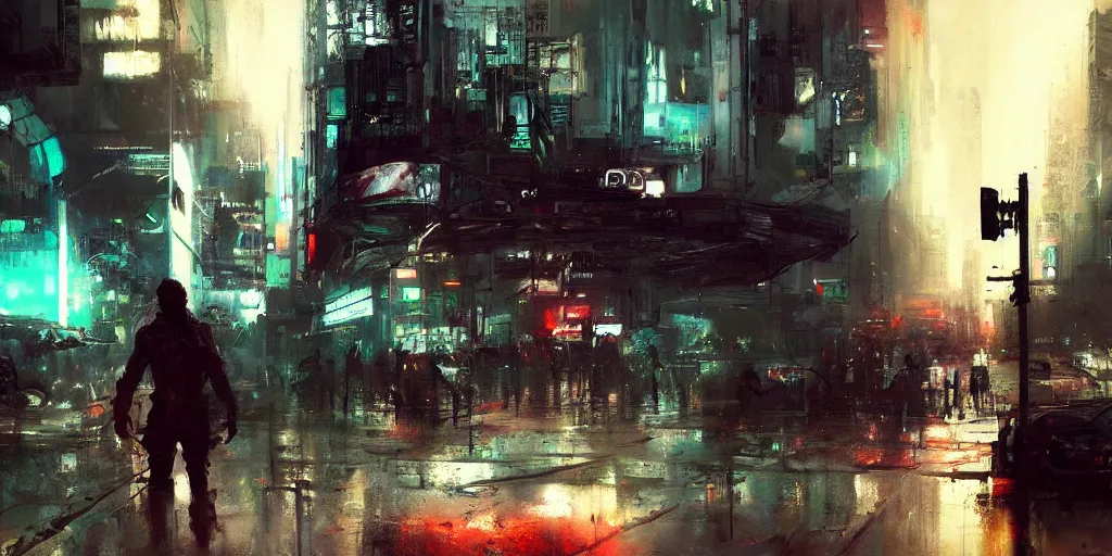 Image similar to cyberpunk jeremy mann