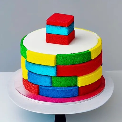 Image similar to minimalist cake colorful by amaury guichon