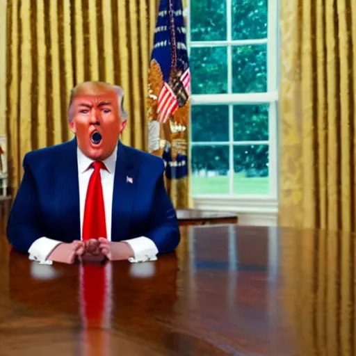 Image similar to color corrected Donald Trump