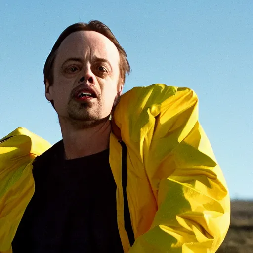 Image similar to Steve Buscemi playing Jesse Pinkman in Breaking-Bad