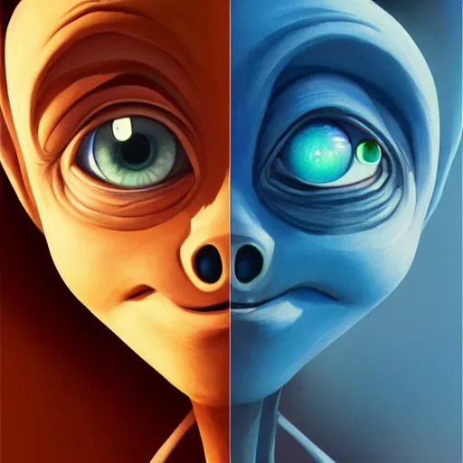 Prompt: face icon stylized minimalist e. t. the extra - terrestrial 1 9 8 2, loftis, cory behance hd by jesper ejsing, by rhads, makoto shinkai and lois van baarle, ilya kuvshinov, rossdraws global illumination