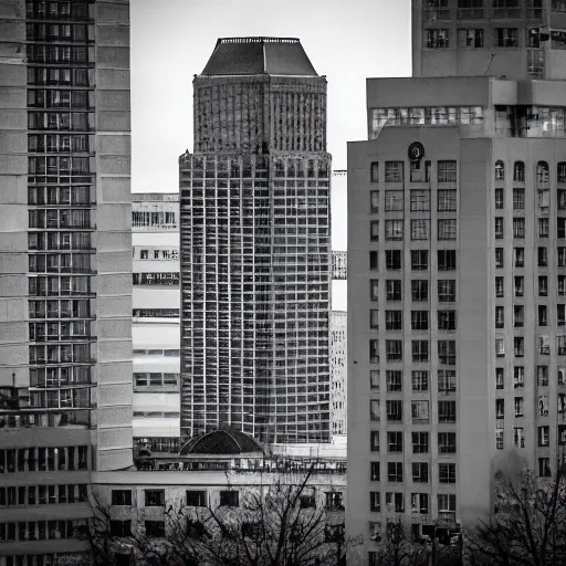 Image similar to madison wisconsin capital attacked by godzilla ( eos 5 ds r, iso 1 0 0, f / 8, 1 / 1 2 5, 8 4 mm, postprocessed, bokeh )