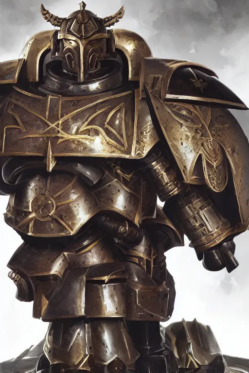 Image similar to armor portrait heros warhammer 4 0 k horus heresy fanart - the primarchs emperor by johannes helgeson animated with vfx concept artist & illustrator global illumination ray tracing hdr fanart arstation zbrush central hardmesh 8 k octane renderer comics stylized