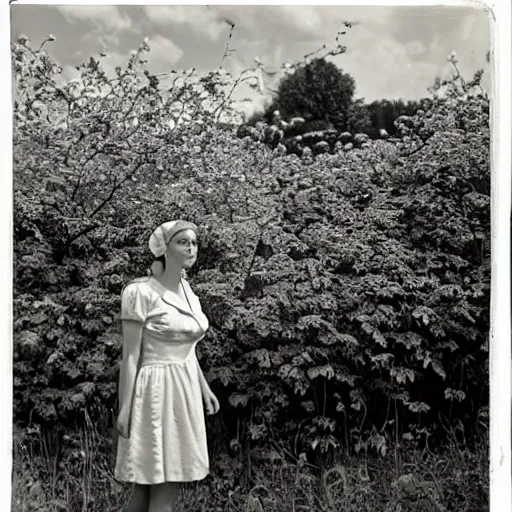 Image similar to a photo of a woman at the english countryside by nina leen