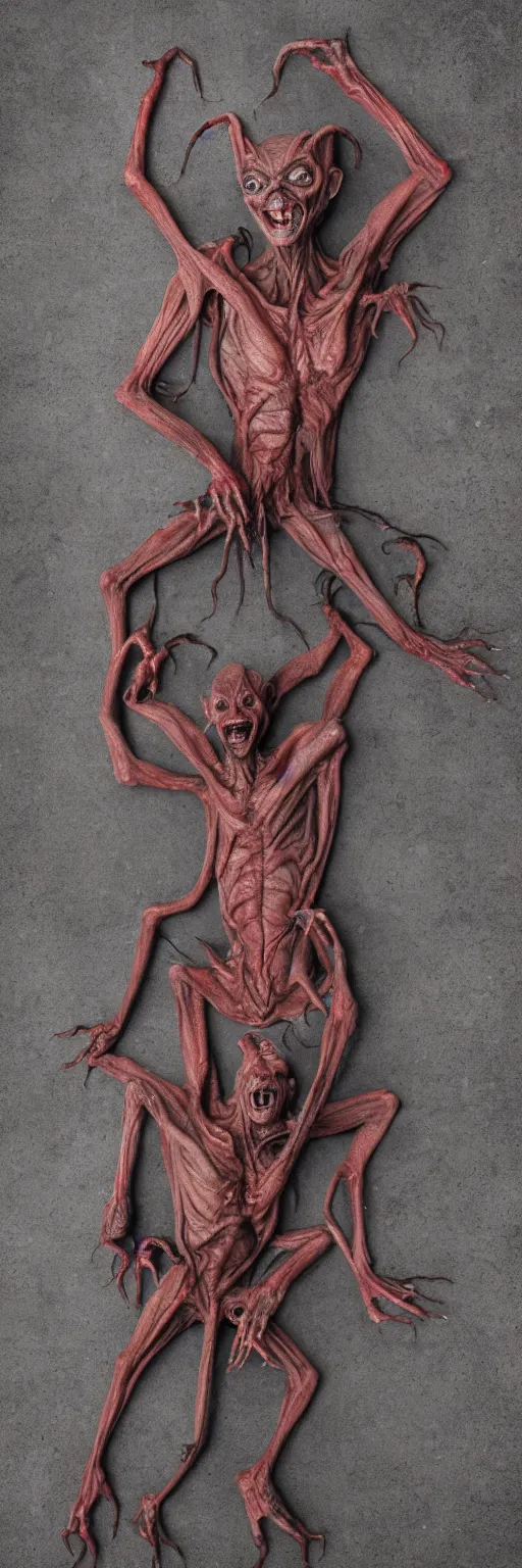 Image similar to photo of demon gollum, full body, detailed, sony a 7 r