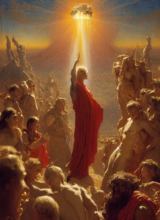 Prompt: the eighth sphere, the fixed stars : faith, hope, and love from dante's divine comedy. highly detailed painting by gaston bussiere, craig mullins, j. c. leyendecker 8 k