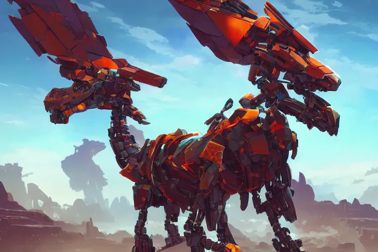 Image similar to stormbird machine mecha animal beast robot of horizon forbidden west horizon zero dawn bioluminiscence, behance hd by jesper ejsing, by rhads, makoto shinkai and lois van baarle, ilya kuvshinov, rossdraws global illumination