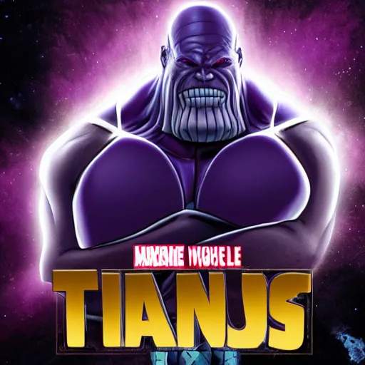 Prompt: Thanos but with no chin