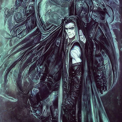 Image similar to Beautiful Sauron in the style of Ayami Kojima