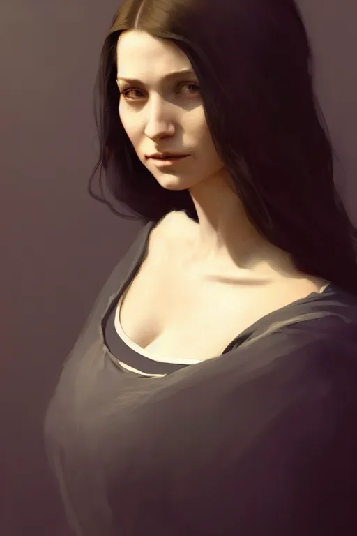 Image similar to beautiful portrait of a woman, negative no not mona lisa pose, gta v, stephen bliss, unreal engine, fantasy art by greg rutkowski, loish, rhads, ferdinand knab, makoto shinkai and lois van baarle, ilya kuvshinov, rossdraws, tom bagshaw, global illumination, radiant light, detailed and intricate environment