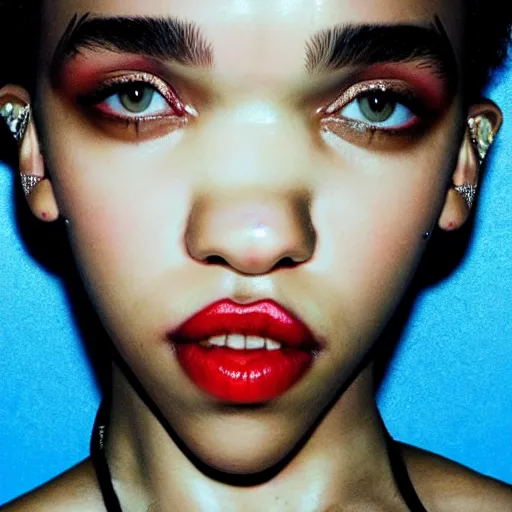 Image similar to fka twigs in the style of harumi yamaguchi