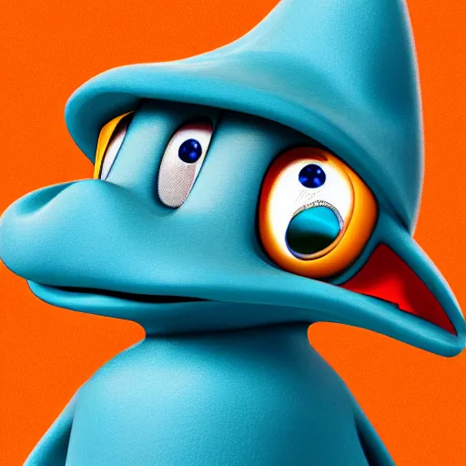 Image similar to perry the platypus, ultra hyper realistic digital art, detailed, ambient lighting, 4 k 8 k ultra hd