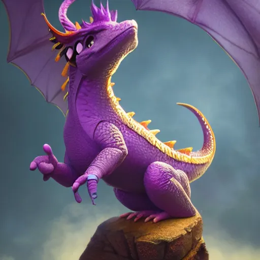Image similar to figment the purple dragon from disney as a anthropomorphic human, furry, realistic, 4 k photo, beautiful, award winning, 4 k, greg rutkowski