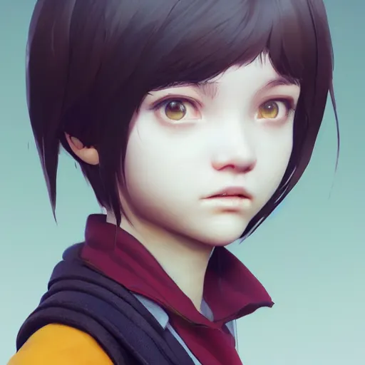 Prompt: worksafe. insanely detailed. by wlop, ilya kuvshinov, krenz cushart, greg rutkowski, pixiv. zbrush sculpt, octane, maya, houdini, vfx. close - up smart clever schoolgirl. cinematic dramatic atmosphere, sharp focus, volumetric lighting.