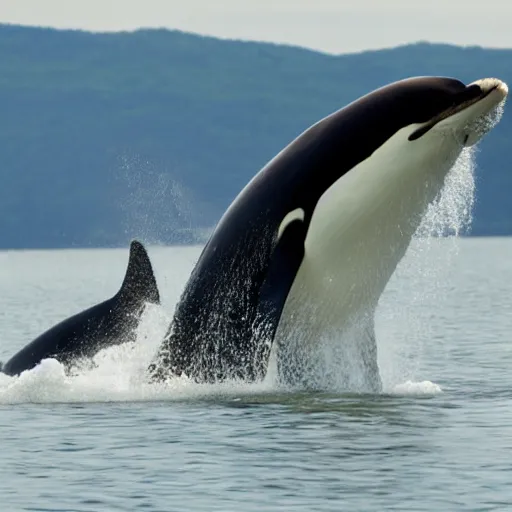 Prompt: native American orca