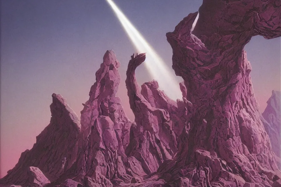 Image similar to divine light, wayne barlowe.