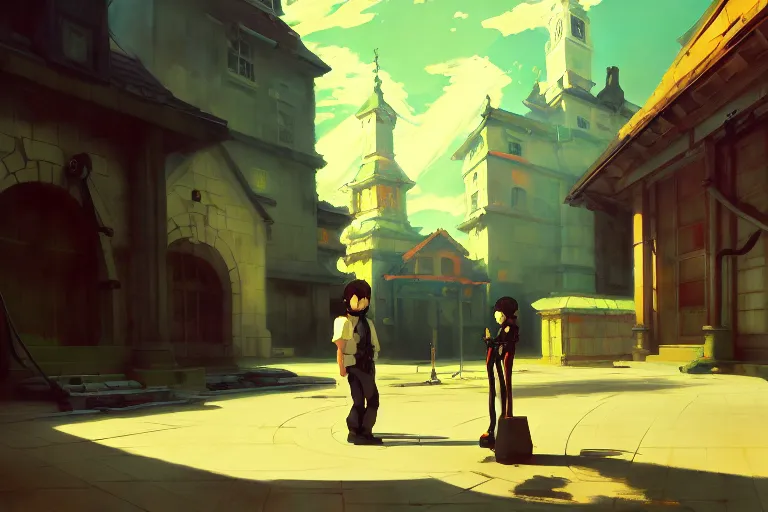 Prompt: baroque oil painting of anime key visual environment concept art of of aperture science laboratories from portal 2, acrylic painting, trending on pixiv fanbox, palette knife and brush strokes, style of makoto shinkai jamie wyeth james gilleard edward hopper greg rutkowski studio ghibli genshin impact