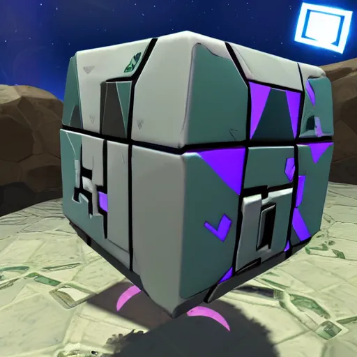 Image similar to companion cube from the game portal