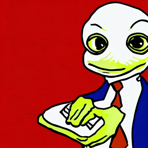 Image similar to pepe economist