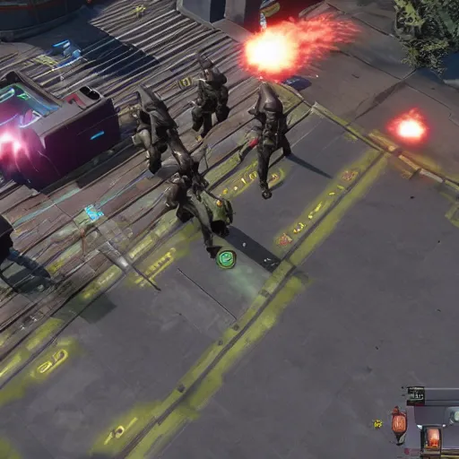 Prompt: Gameplay screenshot of XCOM 3, no UI, Unreal Engine 5