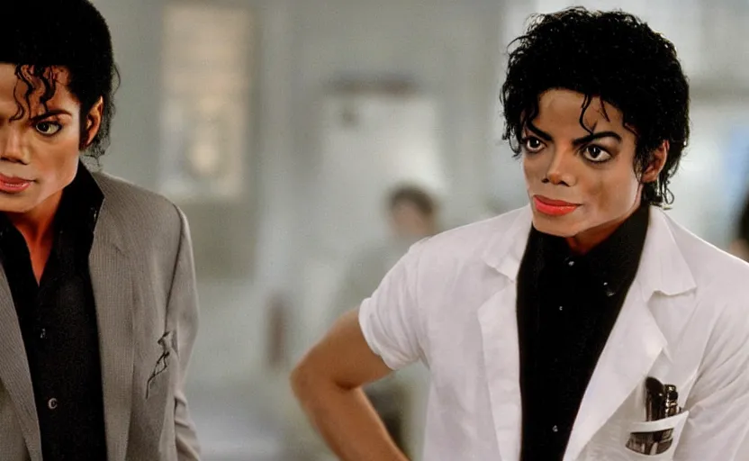 Image similar to michael jackson with short fringe hair in men in black 3