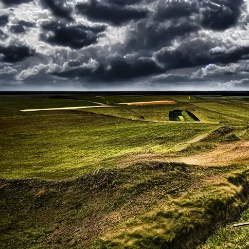 Image similar to world war 1 battlefield of france, 4 k, high resolution, still, landscape, hd, dslr, hyper realistic