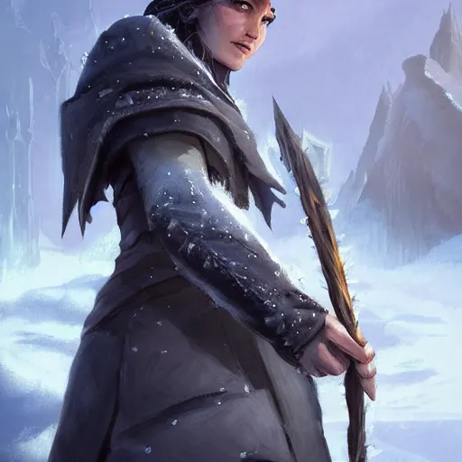 Image similar to cold portrait of pointy ice spikes rising from the ground, epic fantasy style, in the style of Greg Rutkowski, hearthstone artwork