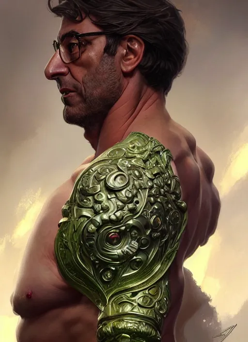 Prompt: portrait of aggressive florentino perez, d & d, muscular! green, fantasy, intricate, elegant, highly detailed, digital painting, artstation, concept art, smooth, sharp focus, illustration, art by artgerm and greg rutkowski and alphonse mucha