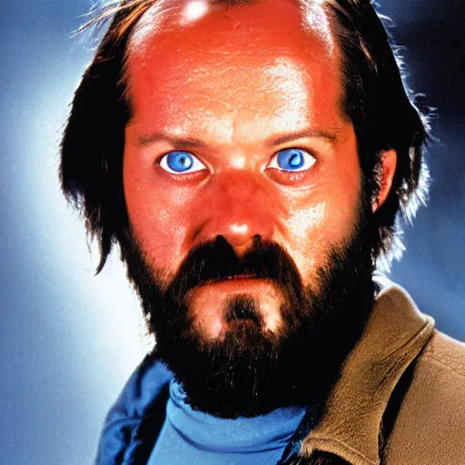 Prompt: a photograph portrait of Macready from The Thing 1982