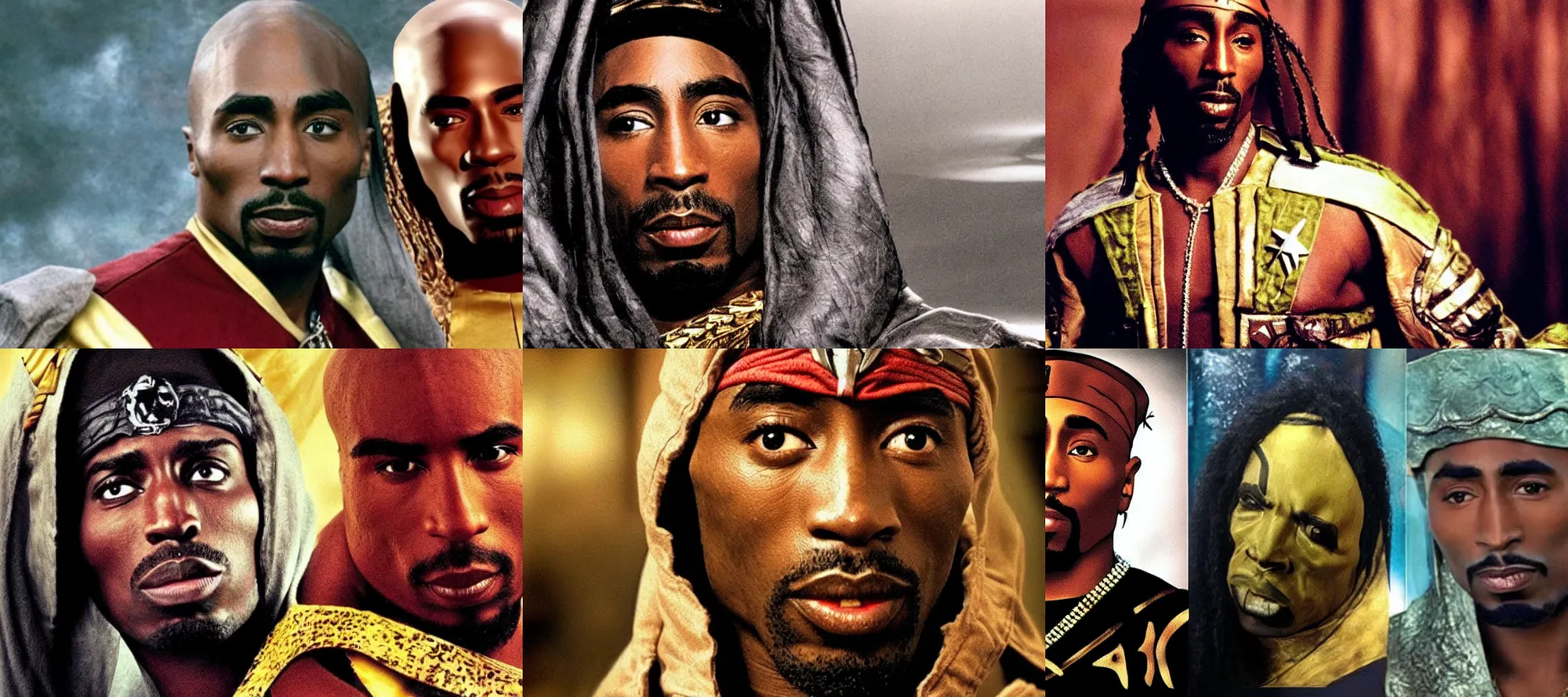 Prompt: tupac as klingon in star trek