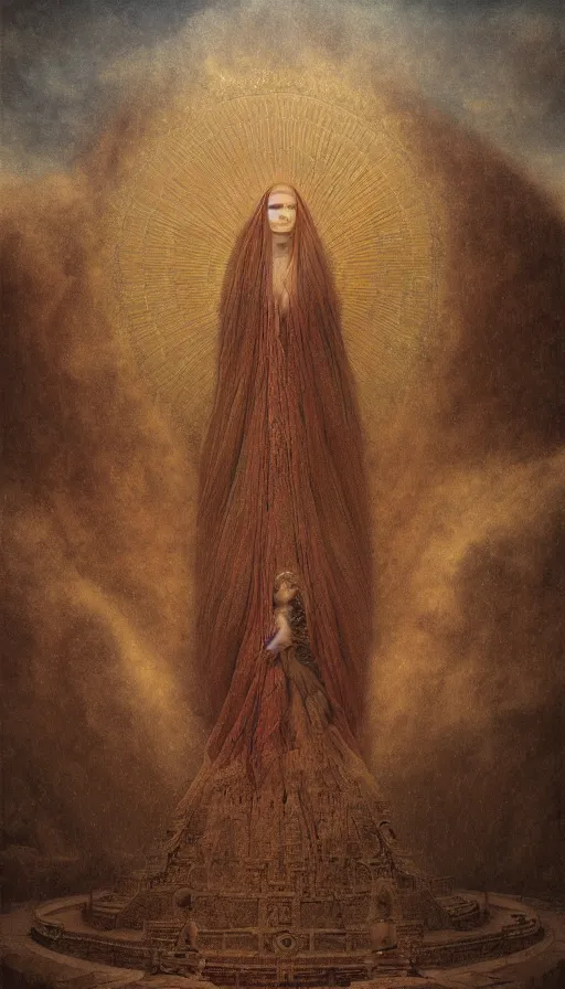 Image similar to the high priestess, digital art, matte painting, agostino arrivabene