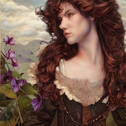 Image similar to amazing artgerm portrait of jorgen glockenschpiel as a preraphaelite painting, collaboration with j. scott campbell and artgerm with edward burn jones