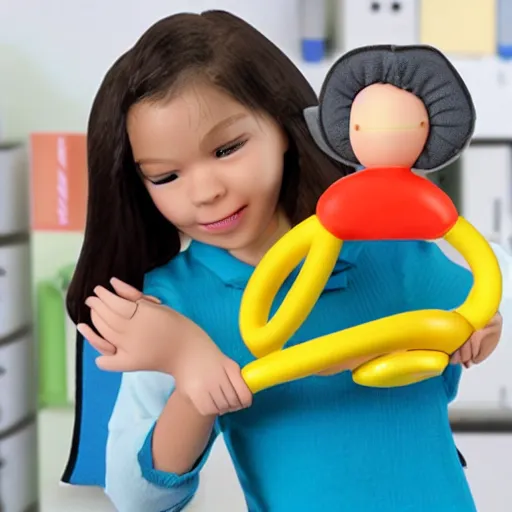 Prompt: workplace harassment simulator toy | childs toy | plastic