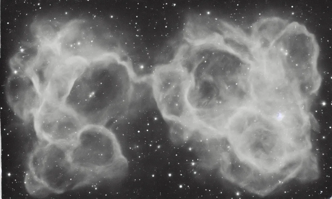 Image similar to the great teddy bear nebula polaroid 1 9 7 2