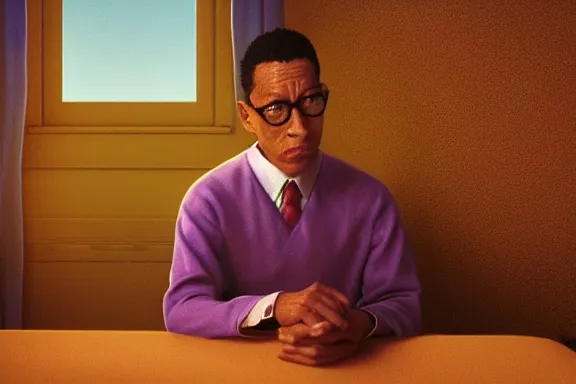 Image similar to “ very very high quality pixar movie screenshot of gus fring, rendered in octane 8 k with detailed cinematic lighting and shading, award - winning crisp details ”