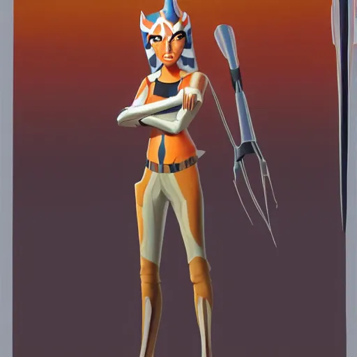 Prompt: ahsoka tano designed by Ralph McQuarrie