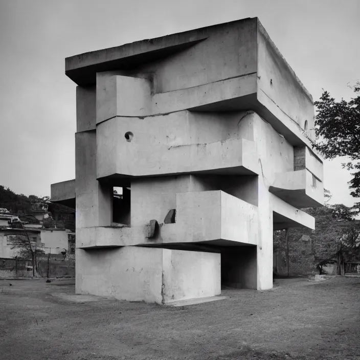 Image similar to building designed by corbusier