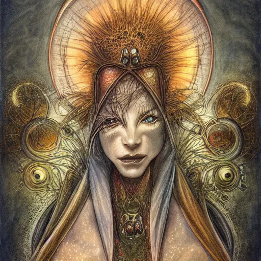 Image similar to detailed and sharp cancer artwork, mystic style, detailed, 8 k, detailed, symmetrical, by brian froud