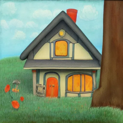 Image similar to cottage inspired by shaun tan