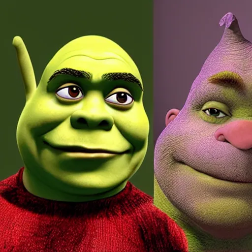 Image similar to shrek as a muppet