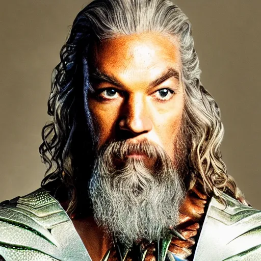 Image similar to aquaman gandalf, dslr profile photo